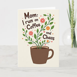 Cartão de Ilustração do Dia das Mães Floral