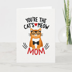 Cartão de Ilustração do Melhor da Mamãe Gatos