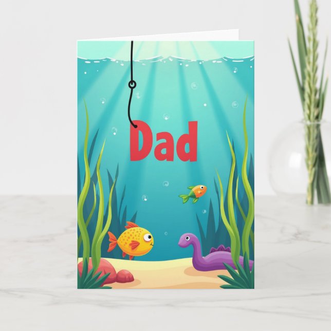 Cartão de Ilustração do Pai Oceânico (Frente)