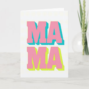 Cartão de Ilustração Pink Mama