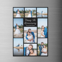 Cartão de Ímã de Foto Personalizada de Aniversário