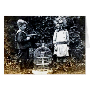 Cartão de imagem engraçado do amor do vintage
