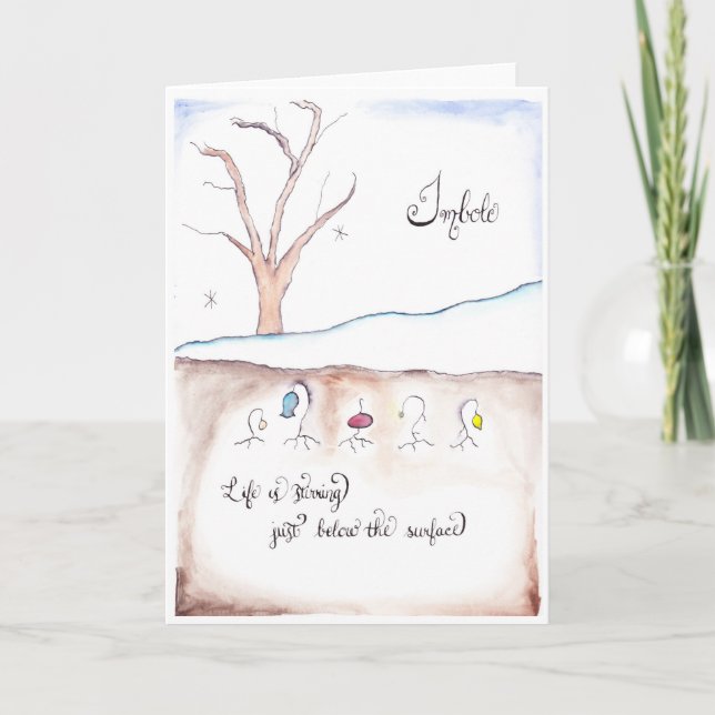 Cartão de Imbolc (Frente)