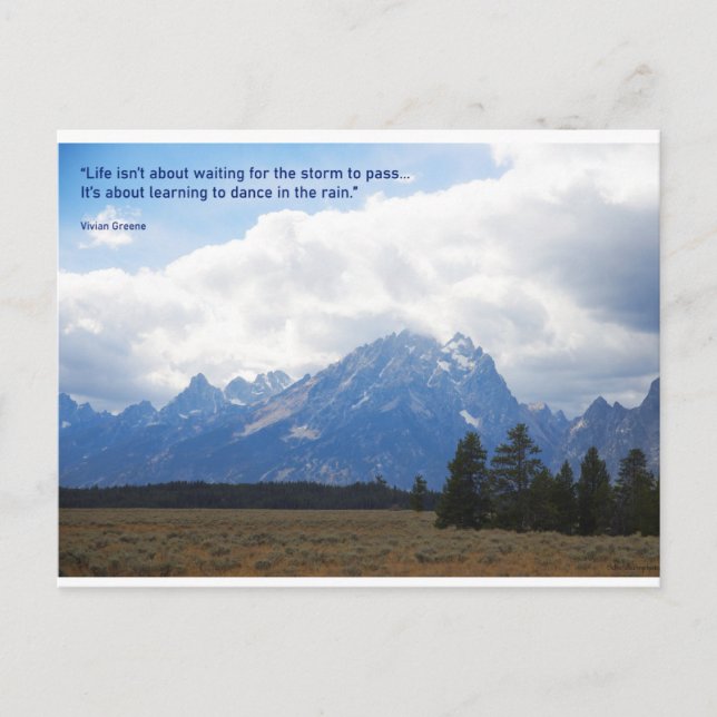 Cartão de Incentivo - Dança na Chuva (Frente)