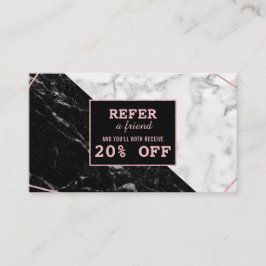 Cartão De Indicação Argumento Dourado Makeup Artista Marble Branco Pre