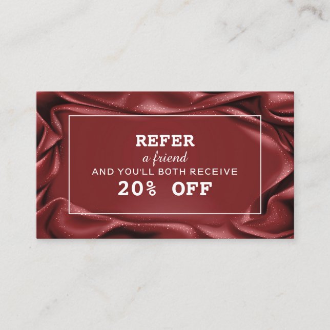 Cartão De Indicação Artista da Maquiagem do Quadro Branco do Velvet Bu (Frente)