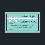 Cartão De Indicação BABY  Shower Tiara Party Diaper Raffle Cards<br><div class="desc">Darling have fun at your next party with these diaper raffle cards.  Designed to match your party theme,  personalize them as you choose.  Just another way to make your party memorable and fun,  look for other fun ideas all part of the BABY & CO. collection.</div>