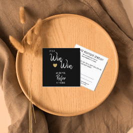 Cartão De Indicação Branco preto moderno refira um amigo