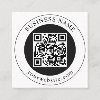 Cartão De Indicação Código QR com Nome da Empresa Editável