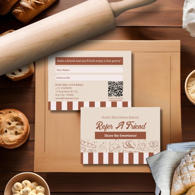 Cartão De Indicação Compro Moderno Clássico de Beige Brown (Criador carregado)