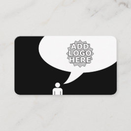 Cartão De Indicação consulte uma bolha cómica do amigo