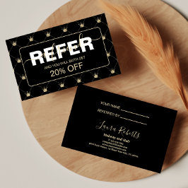 Cartão De Indicação Coroa de Ouro Preto Refined
