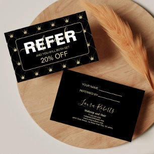 Cartão De Indicação Coroa de Ouro Preto Refined