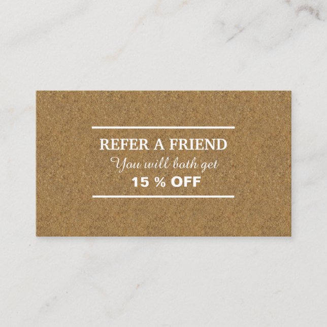 Cartão De Indicação Cortiça-cortiça (Frente)