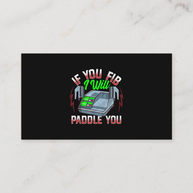 Cartão De Indicação Desfibrilador da Polícia Enfermeira (Frente)