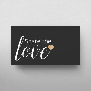 Cartão De Indicação Elegante Black White Dourado Hearty Salon Referên