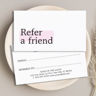 Cartão De Indicação Elegante Na moda White Rose Beauty Salon