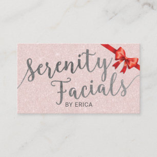 Cartão De Indicação Esthetician dos termas do salão de beleza de