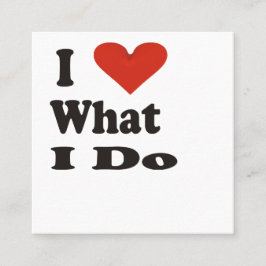 Cartão De Indicação Eu amo o que faço