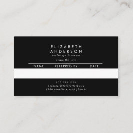 Cartão De Indicação Floral Ultra-Ultra Pampas Pampas Preto Premium