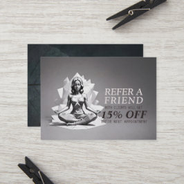 Cartão De Indicação Instrutor de Meditação de Yoga Reiki Master Low Po