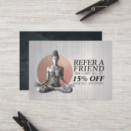 Cartão De Indicação Instrutor de Meditação Yoga Reiki Master Lotus Pos