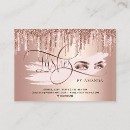 Cartão De Indicação Lash Lashes de Pós-Cuidados Cartucho Marble