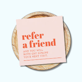 Cartão De Indicação Legal Pastel Branco Salão de Bela Branca