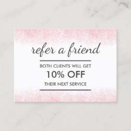 Cartão De Indicação Lite rosa, Lite, Beleza Salon