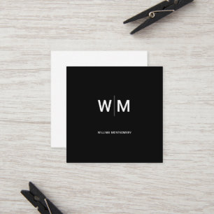 Cartão De Indicação Logotipo preto Empresa empresarial