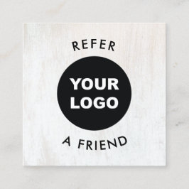 Cartão De Indicação Madeira Simples Adicionar seu logotipo Cartão de r