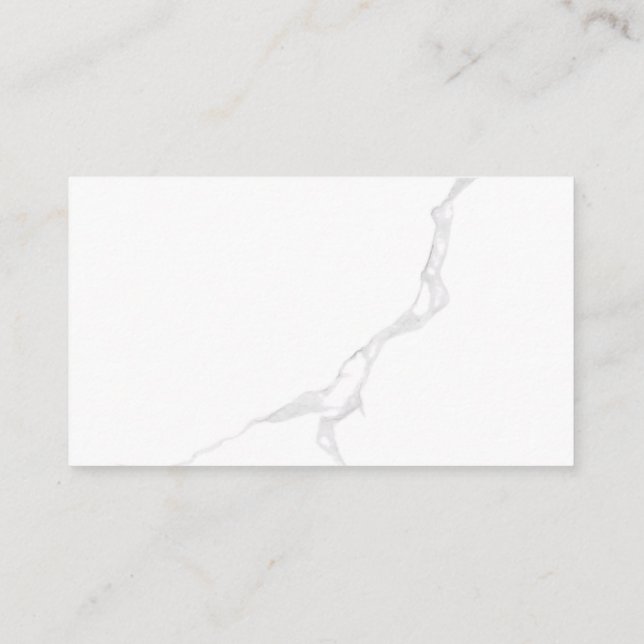 Cartão De Indicação Mármore Branco  (Verso)