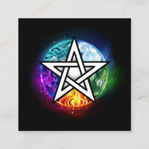 Cartão De Indicação Pentagrama do Wiccan