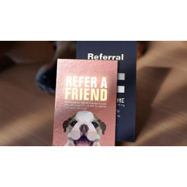 Cartão De Indicação Pet Care Sitting Bathing & Grooming Refercard