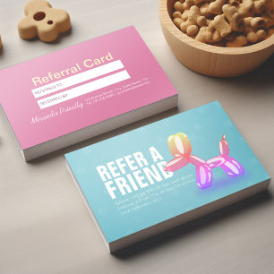 Cartão De Indicação Pet Care Sitting Bathing & Grooming Refercard