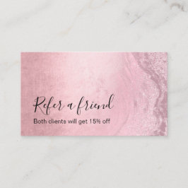 Cartão De Indicação Pintinho rosa-rosa-rosa-rosa-rosa-ouro-maquiador
