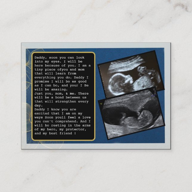 Cartão De Indicação Promover o Pai de Bump ao Pai: do Pai Hilário (Frente)