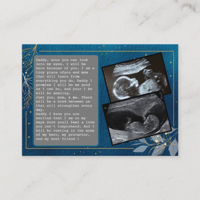 Cartão De Indicação Promover o Pai de Bump ao Pai: do Pai Hilário (Frente)