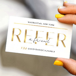 Cartão De Indicação Refer A Friend Modern Glam Gold Logo Salon Spa