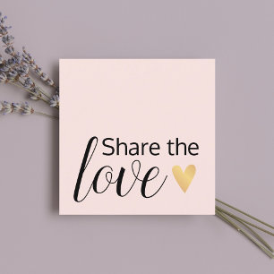 Cartão De Indicação Salão de Beleza Dourada Elegante Pale Rosa