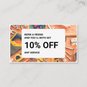 Cartão de Indicação: Serviços de Handyman