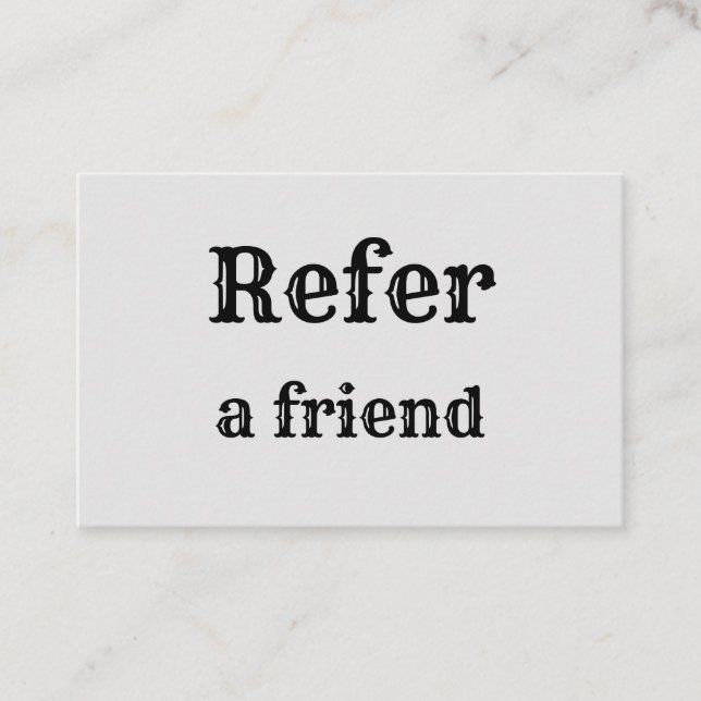 Cartão De Indicação simples e mínimo adicionar a consulta salon do rep (Frente)