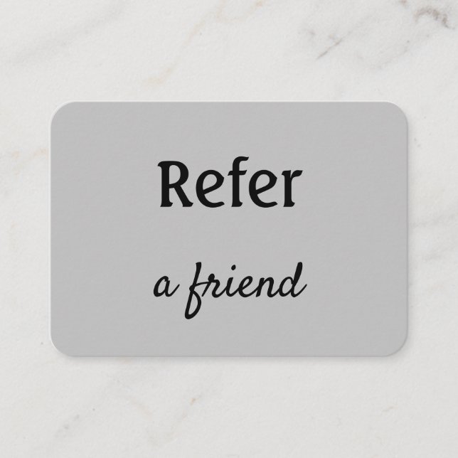 Cartão De Indicação simples e mínimo adicionar a consulta salon do rep (Frente)