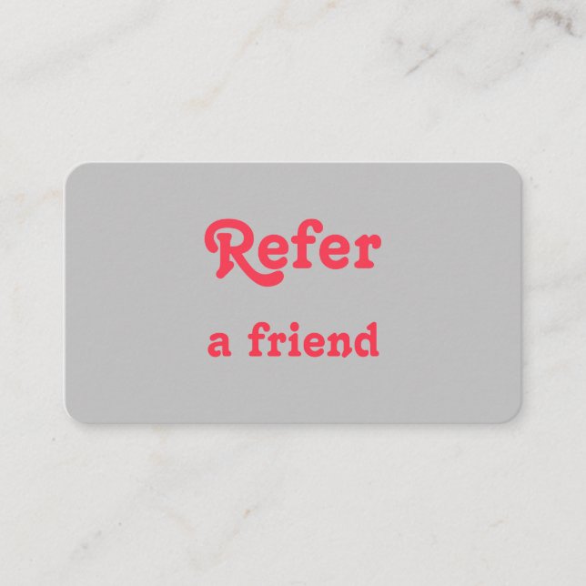 Cartão De Indicação simples e mínimo adicionar a consulta salon do rep (Frente)