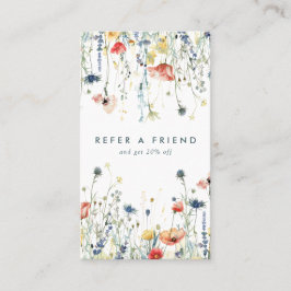 Cartão De Indicação Vibrant Wildflower