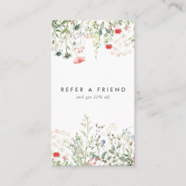 Cartão De Indicação Wildflower Meadow