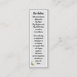 Cartão de Indicador do Pai Prayer Matthew 6:9-13