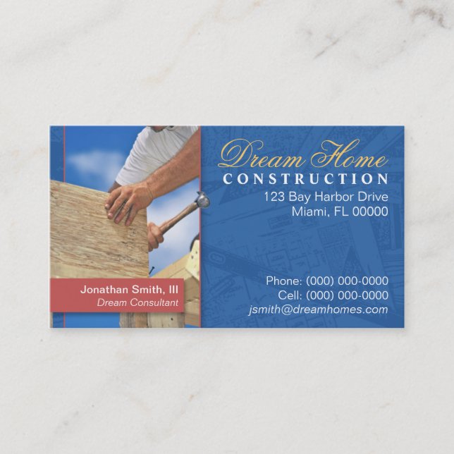 Cartão de indústria da construção (Frente)