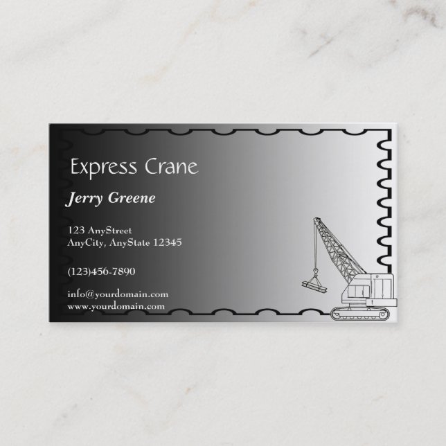 Cartão de indústria da construção de aço moderno (Frente)