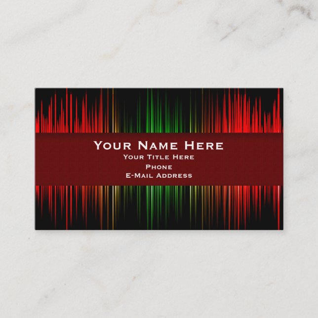 Cartão de indústria musical da gravação (Frente)